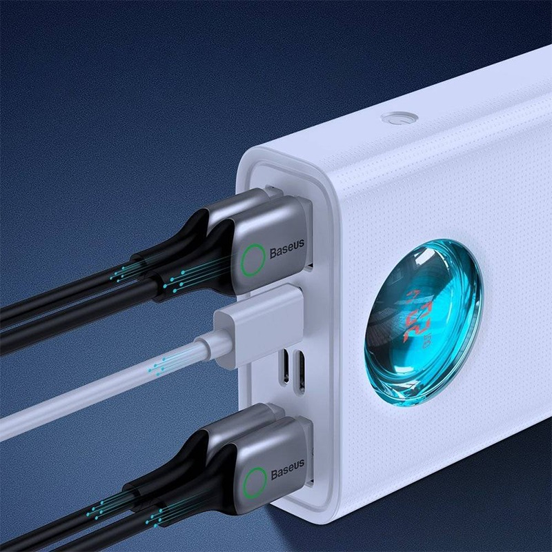 پاوربانک باسئوس مدل PPLG-A02 ظرفیت 30000 میلیآمپر ساعت