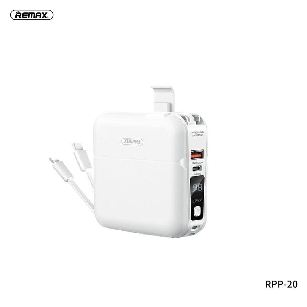 پاوربانک ریمکس مدل Infinity All in one - AC charger-RPP-20 ظرفیت 15000 میلی آمپرساعت