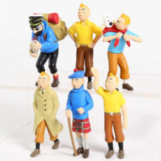 فیگور مدل تن تن و کاپیتان هادوک مجموعه 6 عددی