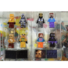 اکشن فیگور مدل ماینکرافت طرح استیو و واردن مجموعه 24 عددی