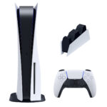کنسول بازی سونی مدل PlayStation 5 ظرفیت 825 گیگابایت ریجن اروپا 1216A به همراه پایه شارژر