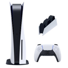 کنسول بازی سونی مدل PlayStation 5 ظرفیت 825 گیگابایت ریجن اروپا 1216A به همراه پایه شارژر
