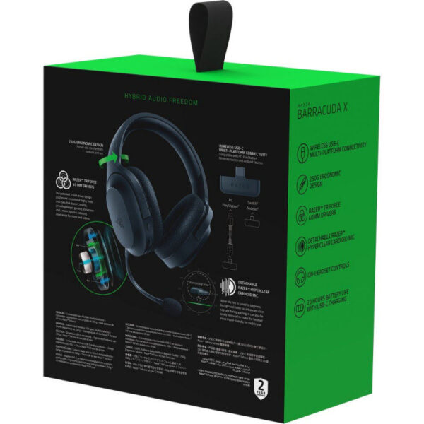 هدست مخصوص بازی بی سیم ریزر مدل Barracuda X Hyperspeed Multi-platform Wireless
