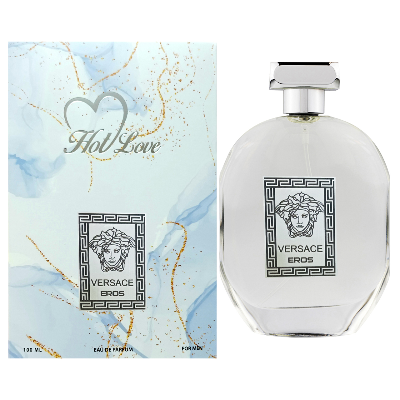 ادو پرفیوم مردانه هات لاو مدل ورساچه اروس  با رایحه شیرین حجم 100 میلی لیتر
