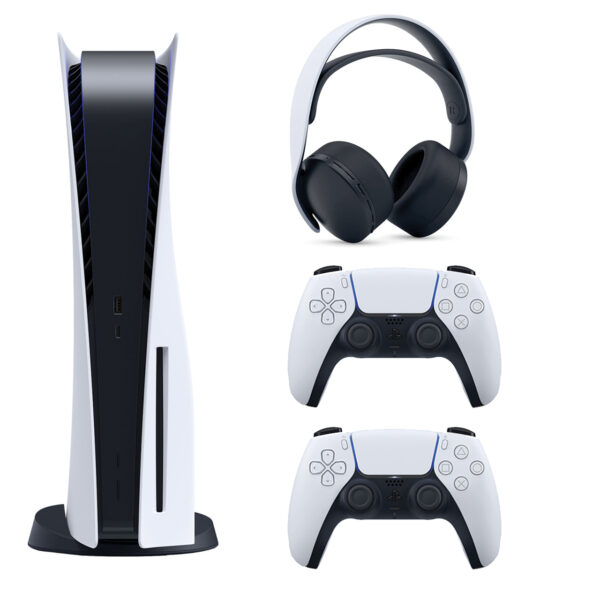 کنسول بازی سونی مدل PlayStation 5 ظرفیت 825 گیگابایت ریجن آسیا 1200 به همراه دسته اضافی و هدست