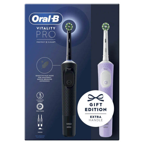 مسواک برقی اورال-بی مدل Vitality Pro Protect X Clean مجموعه 2 عددی