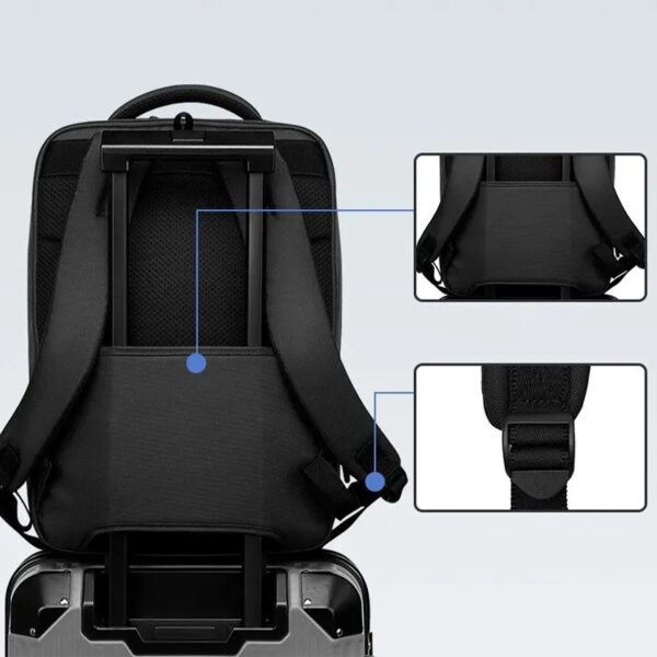 کوله پشتی لپ تاپ مدل Dual Compartment مناسب برای لپ تاپ 14.1 تا 15.6 اینچی