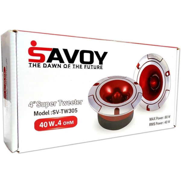 سوپر تیوتر عقب خودرو ساووی مدل SV-TW305 سایز 4 اینچ بسته 2 عددی