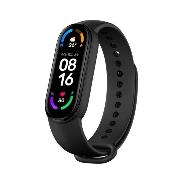 ساعت هوشمند شیائومی مدل MI BAND 6 حسگر ضربان قلب، محاسبه سطح اکسیژن خون، بند سیلیکونی