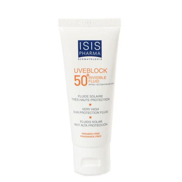کرم ضد آفتاب بدون رنگ آیسیس فارما مدل Spf50 مناسب پوست های خشک و معمولی حجم 40 میلی لیتر
