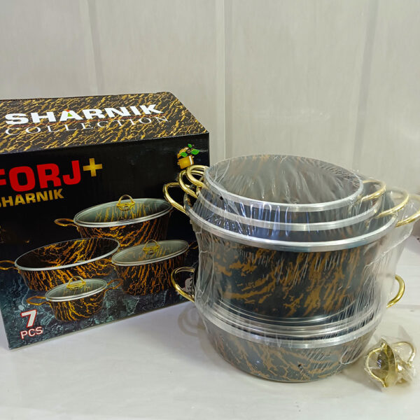 سرویس قابلمه 7 پارچه شارنیک کد 7-marbel