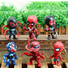 اکشن فیگور طرح اسپایدرمن مدل venom spider مجموعه 6 عددی