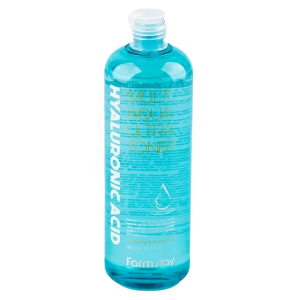 تونر فارم استی مدل Hyaluronic Acid Multi Aqua حجم ۵٠٠ میلی لیتر