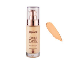 کرم پودر مایع spf20 تاپ فیس مدل اسکین توئین شماره 005 مناسب پوست نرمال و خشک حجم 32 میلی لیتر