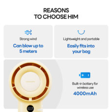 پنکه شارژی قابل حمل سولو مدل F16 Flower