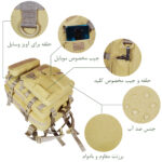کوله پشتی کوهنوردی 35 لیتری دیکمپ مدل TRAVEL-30-005