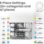 ماشین ظرفشویی 6 نفره کامفی مدل CTD-602-W