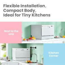 ماشین ظرفشویی 6 نفره کامفی مدل CTD-602-W