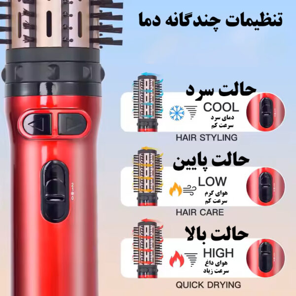 سشوار برس دار چرخشی هاتکر مدل HT-302