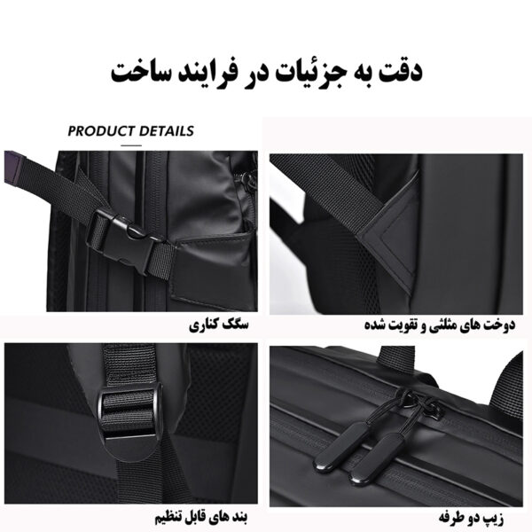 کوله پشتی لپ تاپ مدل 102 مناسب برای لپ تاپ سایز 15.6 اینچی