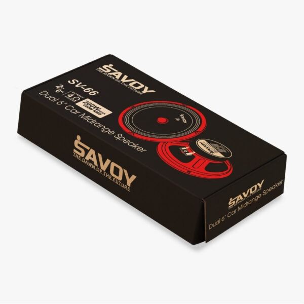 میدرنج پشت خودرو ساووی مدل SV-66R سایز 6.5 اینچ بسته 2 عددی