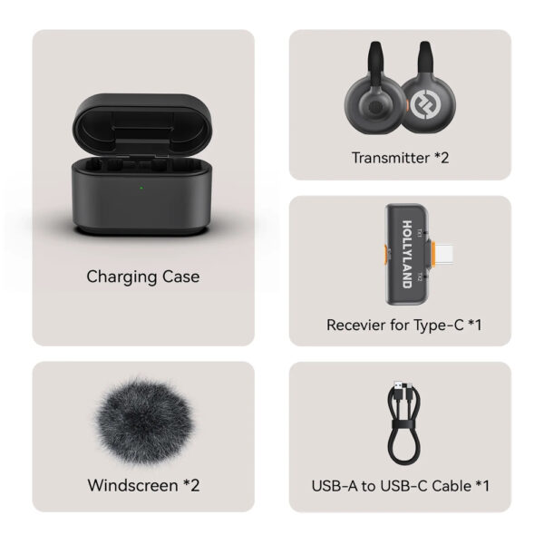 میکروفون بی سیم هالی لند مدل LARK M2S Mini