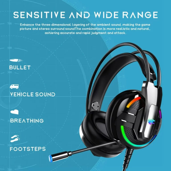 هدفون مخصوص بازی سیوتک مدل A18 RGB