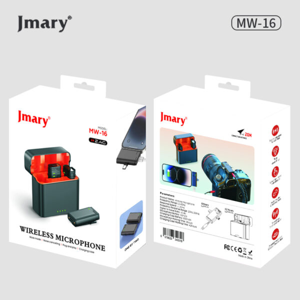 ست دوکاربره میکروفون جی ماری مدل MW-16