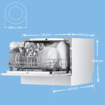ماشین ظرفشویی 6 نفره کامفی مدل CTD-602-W