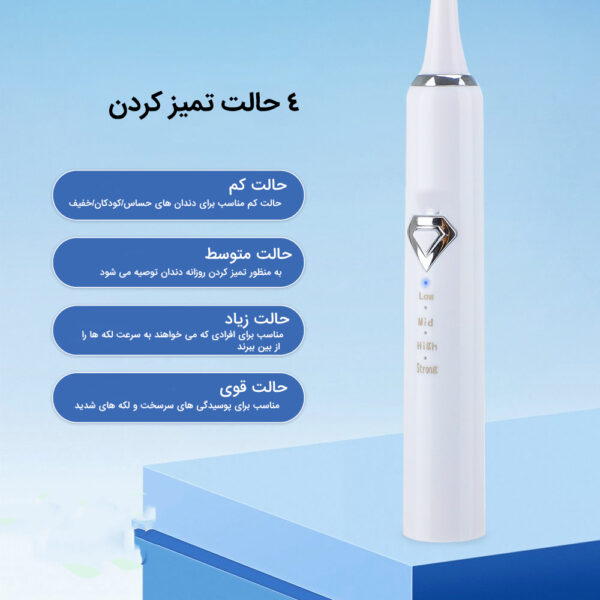 دستگاه شست و شو و جرم گیر دندان برقی مدل IPX7