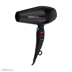سشوار حرفهای هیسکا مدل H5261، موتور AC با توان مصرفی 2500 وات، دارای قابلیت باد سرد، فناوری تولید یون، دارای حلقه آویختن، با حالت صافکننده و حجمدهنده، وزن 1350 گرم، تنظیم حرارت 4 حالته و کنترل سرعت 2 حالته، به همراه دیسپانسر و 2 عدد سری متمرکزکننده