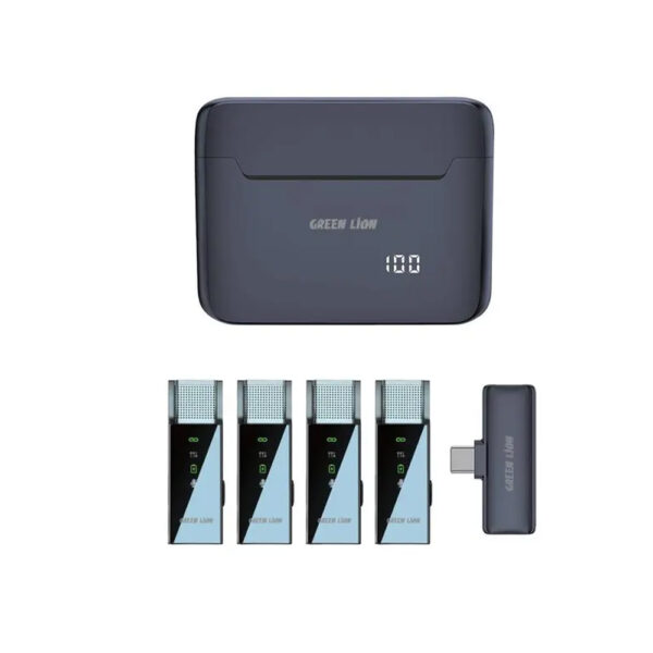 ست میکروفن بی سیم گرین لاین مدل 4IN1 TYPE-C