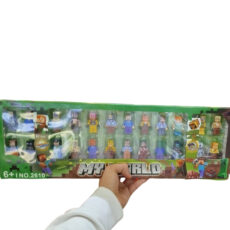 اکشن فیگور مدل ماینکرافت طرح استیو و واردن مجموعه 24 عددی