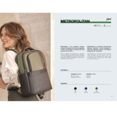 کوله پشتی لپ تاپ رونکاتو مدل METROPOLITAN کد 412241 مناسب برای لپ تاپ تا 14 اینچی