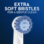 سری یدک مسواک برقی اورال-بی مدل Sensitive Clean بسته 4 عددی