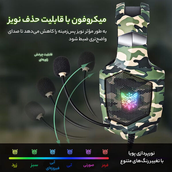 هدفون مخصوص بازی اونیکوما مدل K8