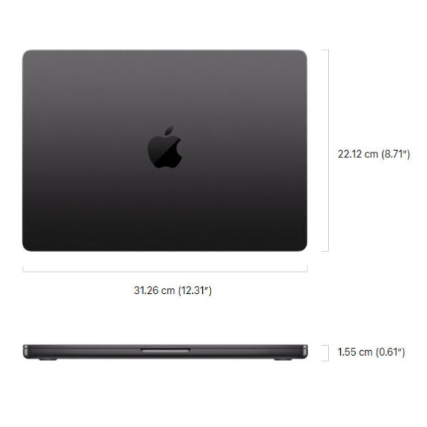 لپ تاپ 14.2 اینچی اپل مدل MacBook Pro MX2H3 2024 HNA-M4 Pro-24GB RAM-512GB SSD