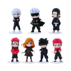 فیگور مدل انیمه جوجوتسو کایزن طرح گوجو و دوستان مجموعه 7 عددی