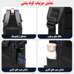 کوله پشتی لپ تاپ مدل 102 مناسب برای لپ تاپ سایز 15.6 اینچی