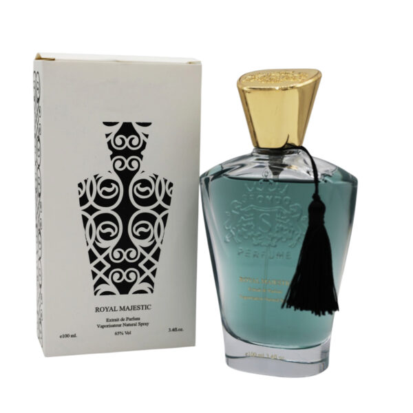 تستر پرفیوم مردانه اسفوندو پرفیوم مدل ROYAL MAJESTIC با رایحه تلخ حجم 100 میلی لیتر