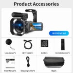 دوربین فیلم برداری مدل 4K ULTRA HD 48MP 18X