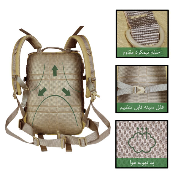 کوله پشتی کوهنوردی 35 لیتری دیکمپ مدل TRAVEL-30-005
