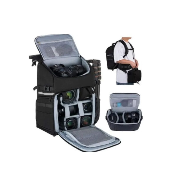 کوله پشتی دوربین الويروس مدل ELviros2-in-1 Camera backpack