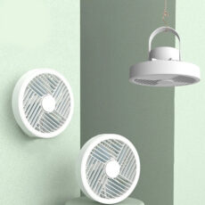 پنکه رومیزی شارژی مدل ال ای دی دار کد RY-2301