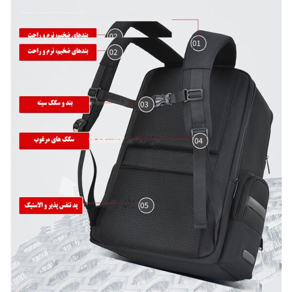 کوله پشتی لپ تاپ مدل 4286 مناسب برای لپ تاپ 13 تا 15 اینچی
