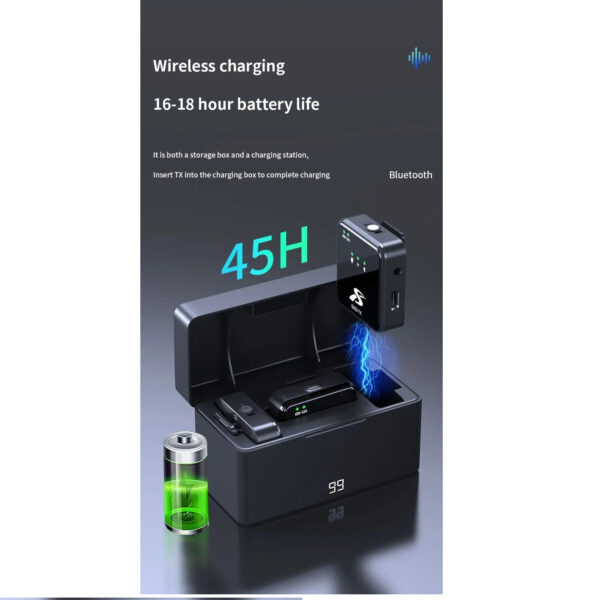 میکروفن یقه ای مدل sx63 با درگاه اتصال type-c و lightening