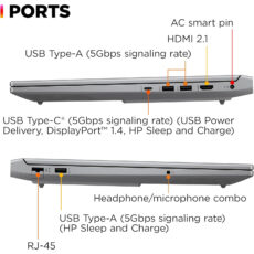 لپ تاپ 16.1 اینچی اچ‌ پی مدل OMEN 16 16-ae0073cl-i7 14650HX-32GB DDR5-2TB SSD-RTX4060-FHD-W - کاستوم شده