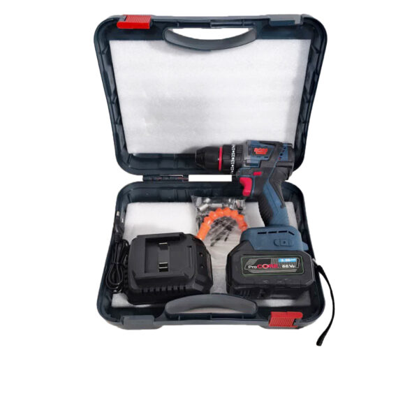 مجموعه 27 عددی دریل شارژی چکشی باس مدل 88V-Brushless- Single Battery