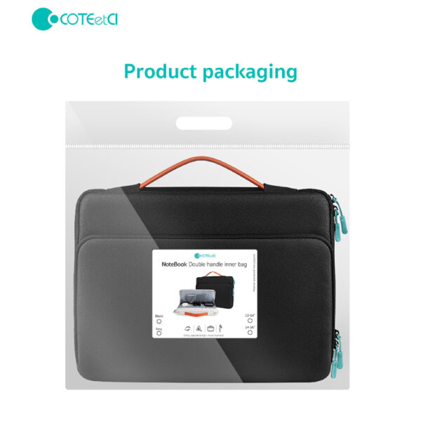 کیف لپ تاپ کوتتسی مدل NoteBooK Double handle inner bag 14015-S-BK مناسب برای لپ تاپ 13 اینچی