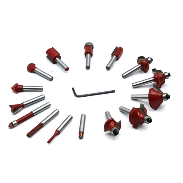 مته اور فرز مشتی باس مدل SHANK-6MM مجموعه 15 عددی